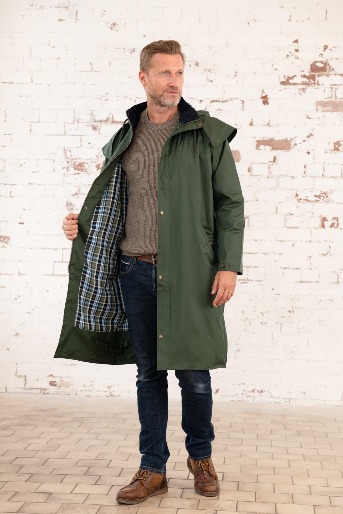 Stockman Full Length Rain Coat - Duffel-Lighthouse