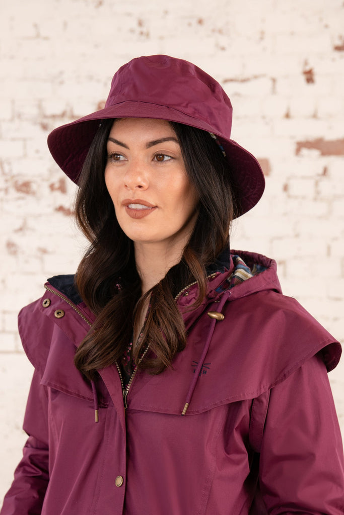 Storm Women's Waterproof Rain Hat Plum Lighthouse