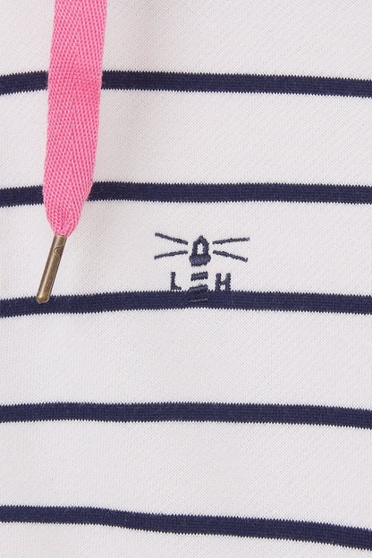 Strand Hooded Top - Navy Striped-Lighthouse